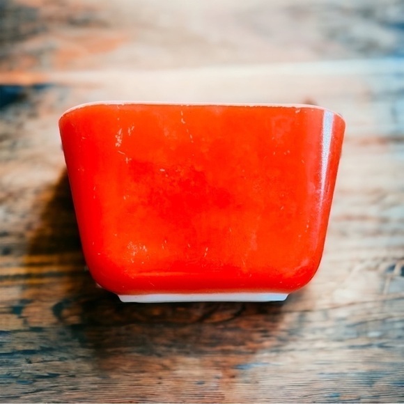 VINTAGE Pyrex 2 Piece Set Red & Green - Picture 7 of 8